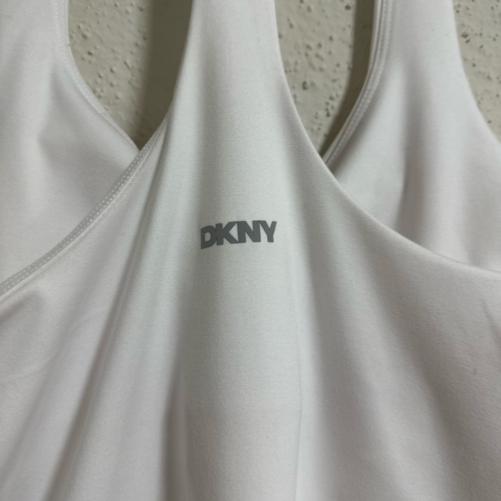 DKNY Women's Racerback Tennis Mini Dress white XL NWT - Picture 6 of 10